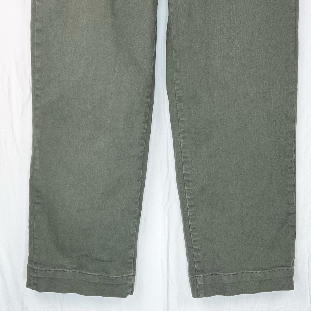 Everlane THE ORGANIC WIDE-LEG PANT Sz 12 Green Utility Casual - Picture 6 of 14